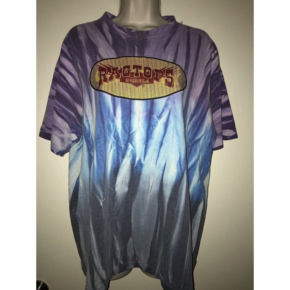 Ragtops Sportswear T-Shirt Single Stitch Logo Tye Tie Dye Die Tee Shirt 22.5x27”